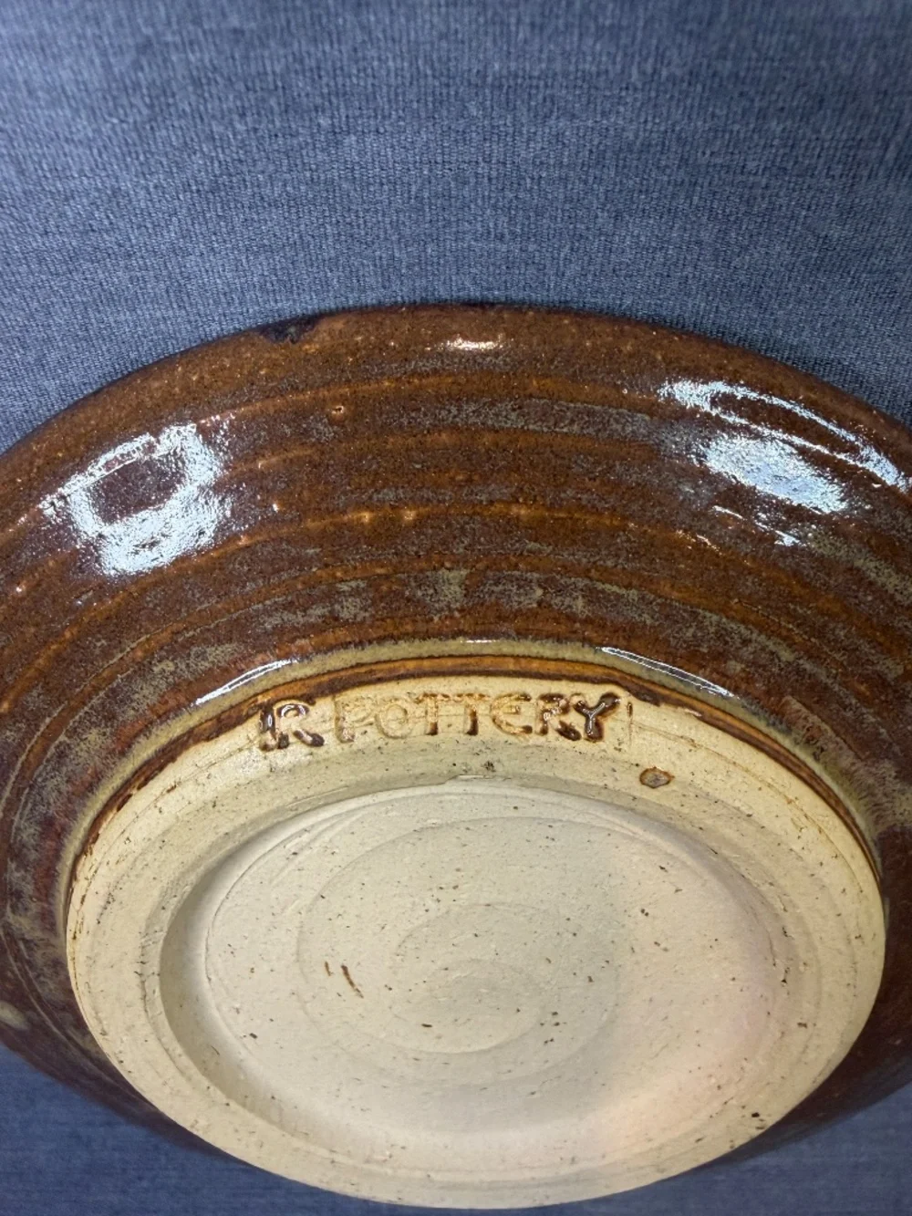 Garlic Grater Trinket Dish Studio Pottery Small Plate Mandala Pattern Signed